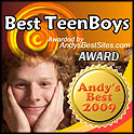 AndysBestSites.com Award Best TeenBoys Website